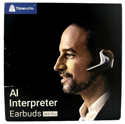 Timekettle W4 Pro AI Translator Earbuds Real-Time 50+ Languages Bluetooth
