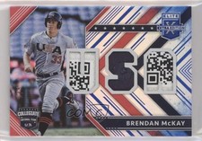 2018 Panini Elite Extra Edition USA Materials Blue 1/5 Brendan McKay hg6