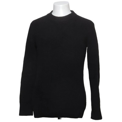 A Day's March, Strickpullover, Größe: M, Schwarz, Baumwolle/Merinowolle #BCY