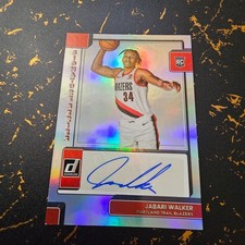 2022/23 Panini Donruss Basketball - Blazers - Jabari Walker - AUTO