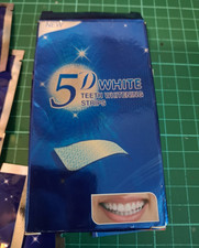 5D White Teeth Whitening Strips 7 Pairs Mint Flavour Enamel Safe