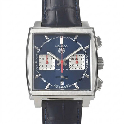TAG Heuer Monaco Heuer 02 Blue Chronograph CBL2111 New Strap 2024 Serviced