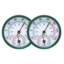 Mini Indoor Thermometer Hygrometer Analog 2 in 1 Temperature Humidity Monitor...