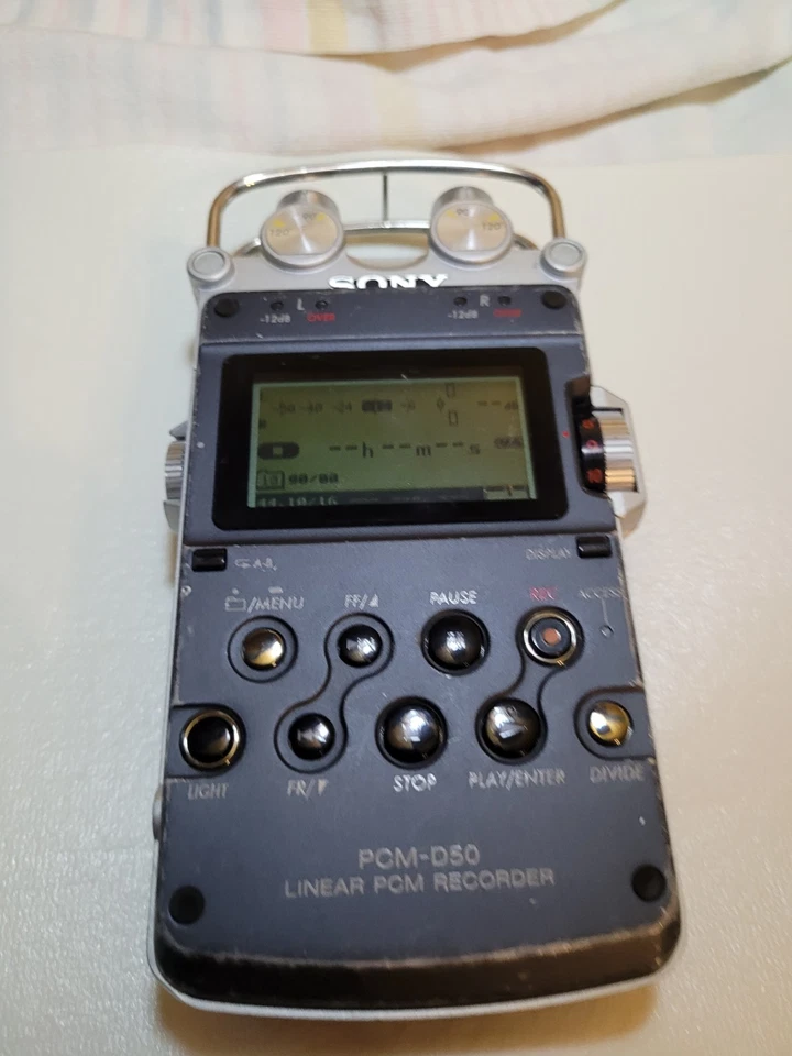 PCM-D50 LINEAR PCM RECORDER - Well Used But Tested And 100% Functional.