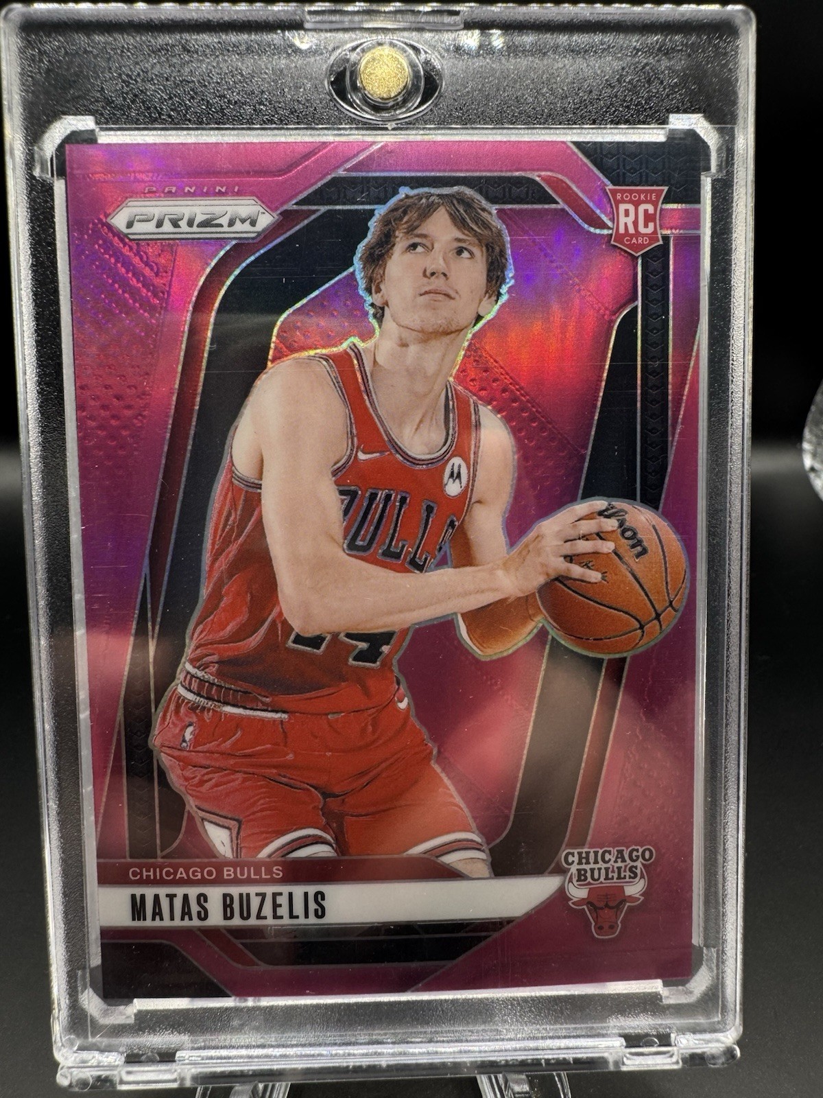 Matas Buzelis 2024 Panini Prizm #252 Pink Rookie RC /249 Chicago Bulls 🔥📈