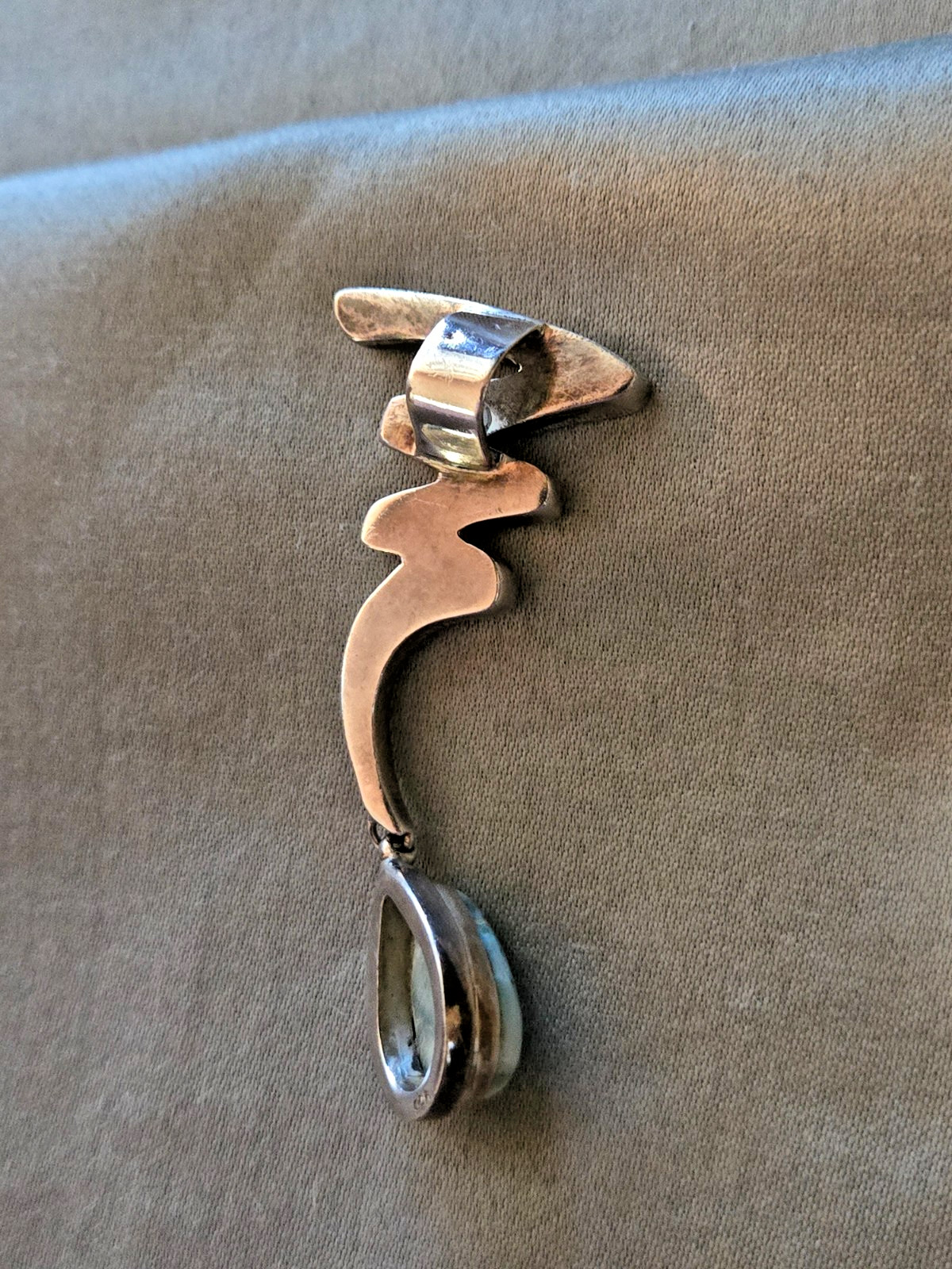 Unique Style Drop Down Larimar 925 Solid Sterling… - image 6