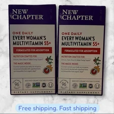 FOR 2 New Chapter Every Woman's One Daily Multivitamin 55+ -96 Count EXP05/2026