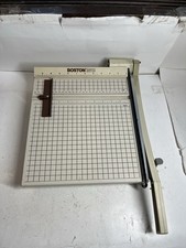 Boston 2612 Paper Trimmer 12 Inch Guillotine Cutter Heavy Duty Vintage