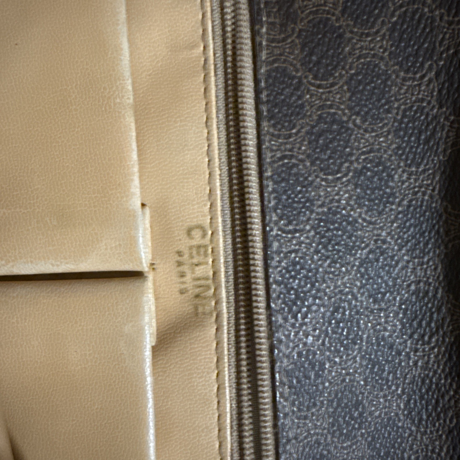 Authentic Celine Macadam Pattern PVC Leather Brow… - image 6