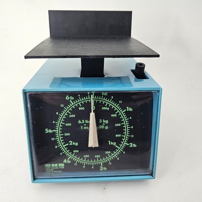 Vintage 70s Modernist Space Age EKS Analog Kitchen Scale Made in Sweden Working