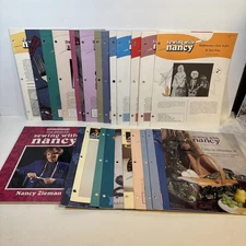 Lot of 25 Sewing with Nancy Booklets and Transcripts 1990-1996 Plus Best of Book