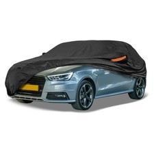 Black Heavy Duty Waterproof Car Cover for Sedan 169"-175" - All-Weather UV Pr...