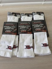 Milken High Performance Hockey Socks 3 Pair NWT Medium Compression V02FX White