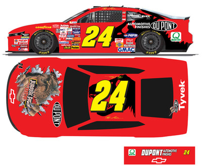 1/12 Custom Jeff Gordon Jurassic Park The Ride Chevy Camaro Losi Nascar RC Body