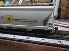 HO Three Bay Center Flow Hopper Car Lincoln Grain 1025 Accurail Original Box — photo 8