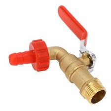 Irrigation Hose Bibb Male Brass Water Valve Quick Opening Inlet G1/2in DN15 