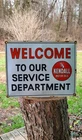 Kendall Motor Oil Welcome Service Department vintage retro porcelain sign