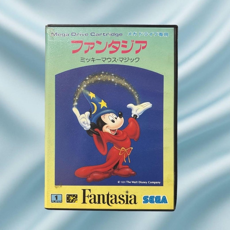 FANTASIA Mickey Mouse Magic Mega Drive SEGA G-4061 1991 w/ Box Manual Used