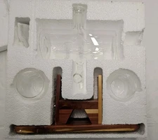 Whiskey Decanter Globe Set with 2 Etched Whiskey Glasses - for Liquor Scotch