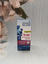 Mommy's Bliss Organic Immunity Syrup With Elderberr, 3 oz, Exp: 02-2026 