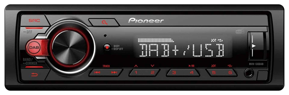 Pioneer MP3 1DIN DAB USB AUX Autoradio für Smart ForTwo 450 grau ohne Metallscha - Bild 2 von 4