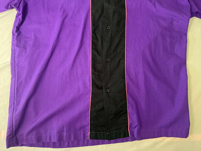 Vintage　CRUISIN USA 　Bowling Shirt XL Vintage Retro Men's Cruisin USA Bowling Shirt Button Up Purple XL