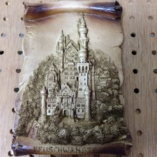 Old German castle hanging Neuschwanstein Castle in Germany