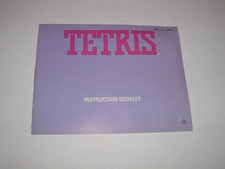 Tetris Nintendo NES Original Instruction Manual