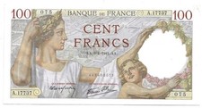 100 Cent Francs 1941 Frankreich (1) UNC
