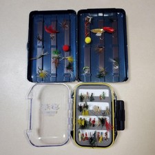 Uzaki Nisshin Fuji-ryu Tenkara Kebari Fly Case + Metal Case, with Kebari,