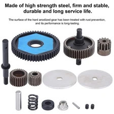Transmission Gears with Motor Gear Fit for Axial SCX10/SCX10 II 90046 90047 RC