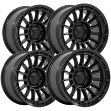 Set Of 4 Fuel Fc905 Ascend 17x9 6x5.5 1mm Double Black Wheels Rims 17 Inch Set Of 4 Fuel Fc905 Ascend 17x9 6x5.5 1mm Double Black Wheels Rims 17 Inch