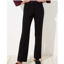 Ann Taylor LOFT Julie Straight Leg Black Dress Pants Trousers Womens Size 4