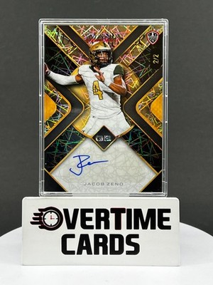 2024 Wild Card Auto Mania American FB Jacob Zeno AMAT-JZ #d 2/2