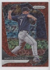 2020 Panini Prizm Quick Pitch Red Donut Circle 95/99 Marco Gonzales #45 1u6