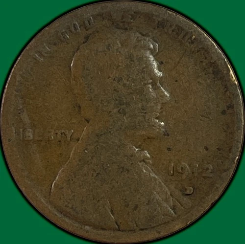 1912-D Lincoln Wheat Cent Good G Coin #33633