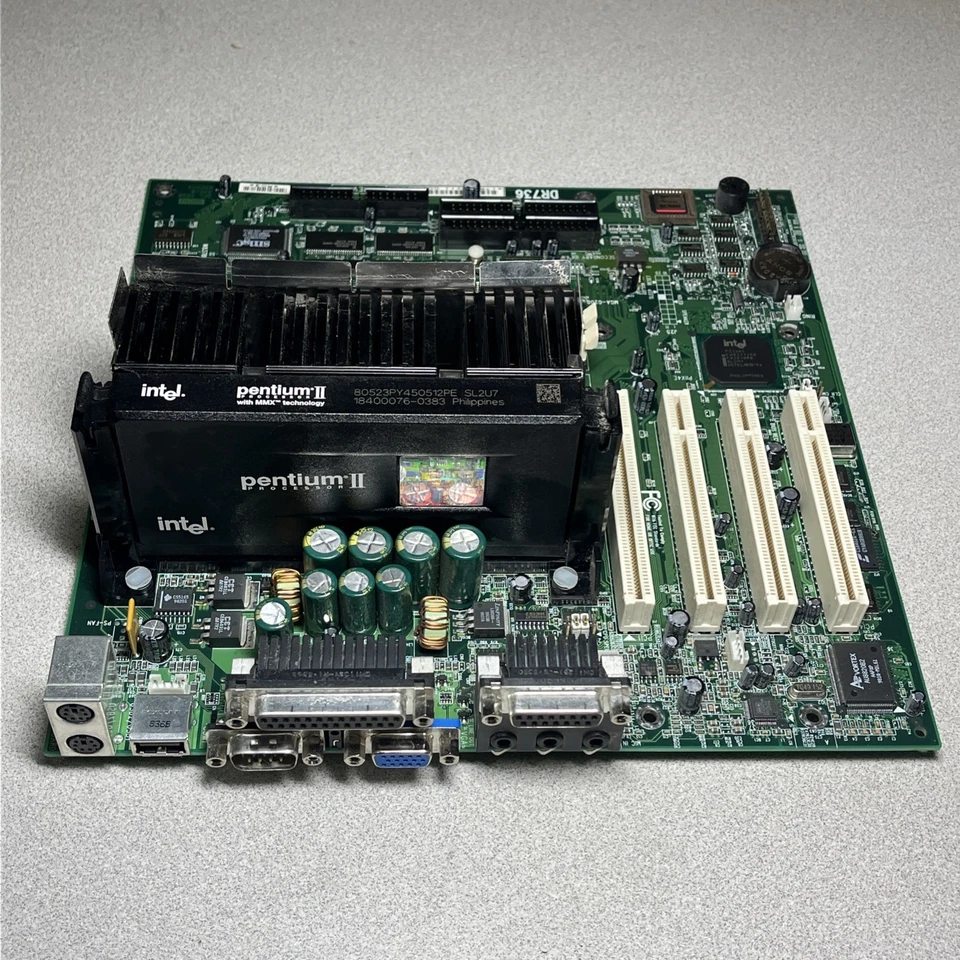 E52914 MOTHERBOARD + INTEL CELERON 266MHz SL2SY CPU + 256MB RAM + H/S - Image 4 of 4