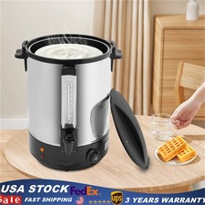 38L Commercial Eletric Hot Water Dispenser Countertop Water Boiler 110V Black