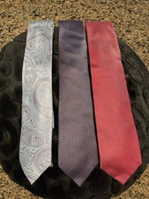Lot of 3 Designer Michael Kors Mens Ties Silk Necktie