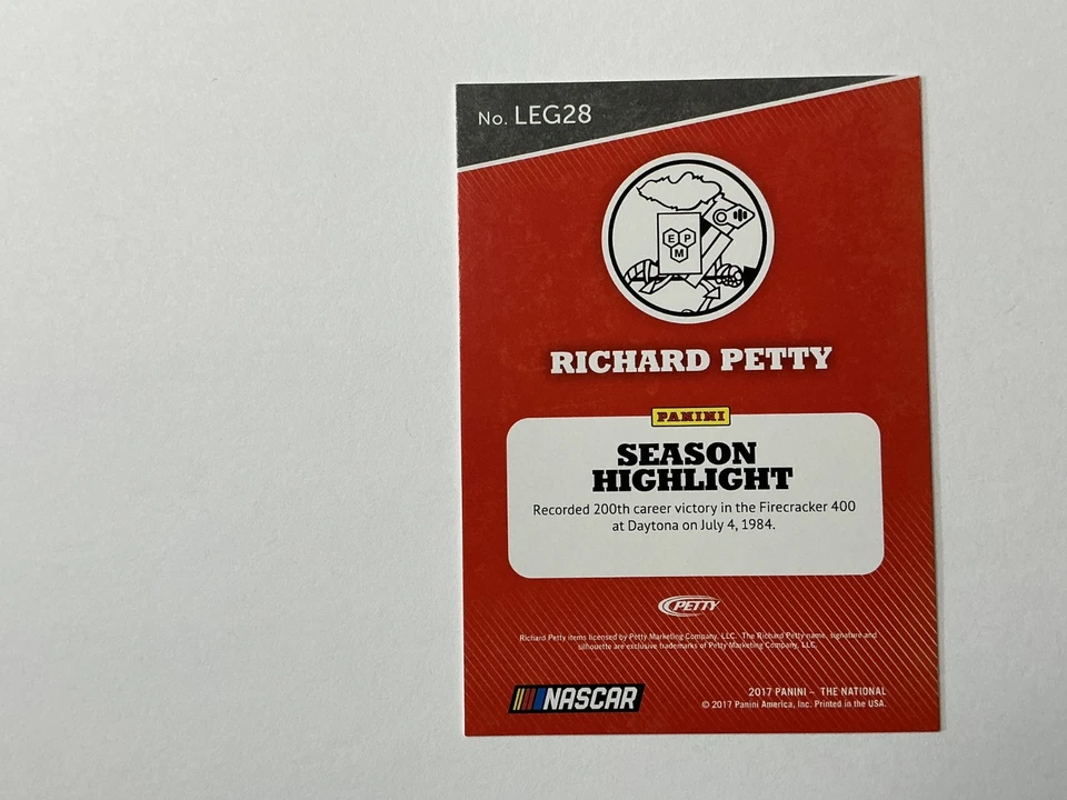 2017 Panini National Convention Legends #15/25 Richard Petty Escher Squares - Image 2 of 2