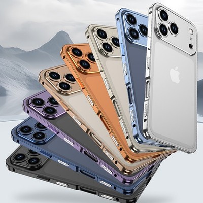 Metal Bumper Case +Camera Lens Protection For iPhone 17 Pro Max/17