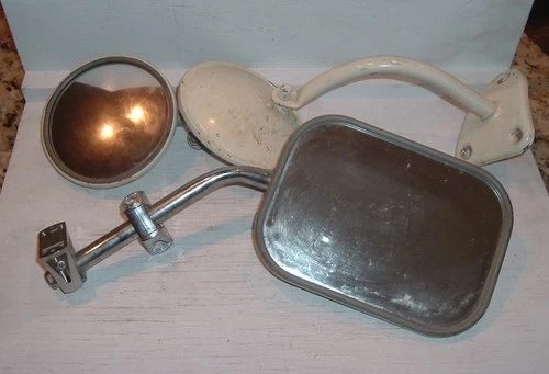 LOT OF 3 VINTAGE ANTIQUE CAR AUTOMOBILE MIRRORS, CHEVY ??, FORD??