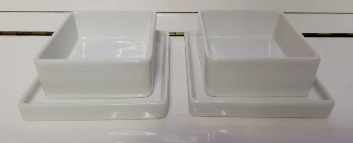 Crate and Barrel White Porcelain Dinnerware Bowls for sale | eBay