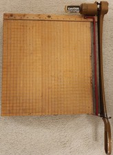 Vintage Ingento 1142 Style B Heavy Duty Paper Cutter 15x15" - Guillotine Arm