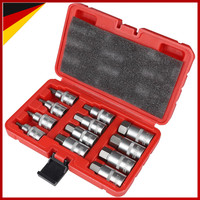 Nuss Satz 12-Tlg 1/2'' Innensechskant AußEnsechskant Mit Kunststoffkoffer 5-22Mm