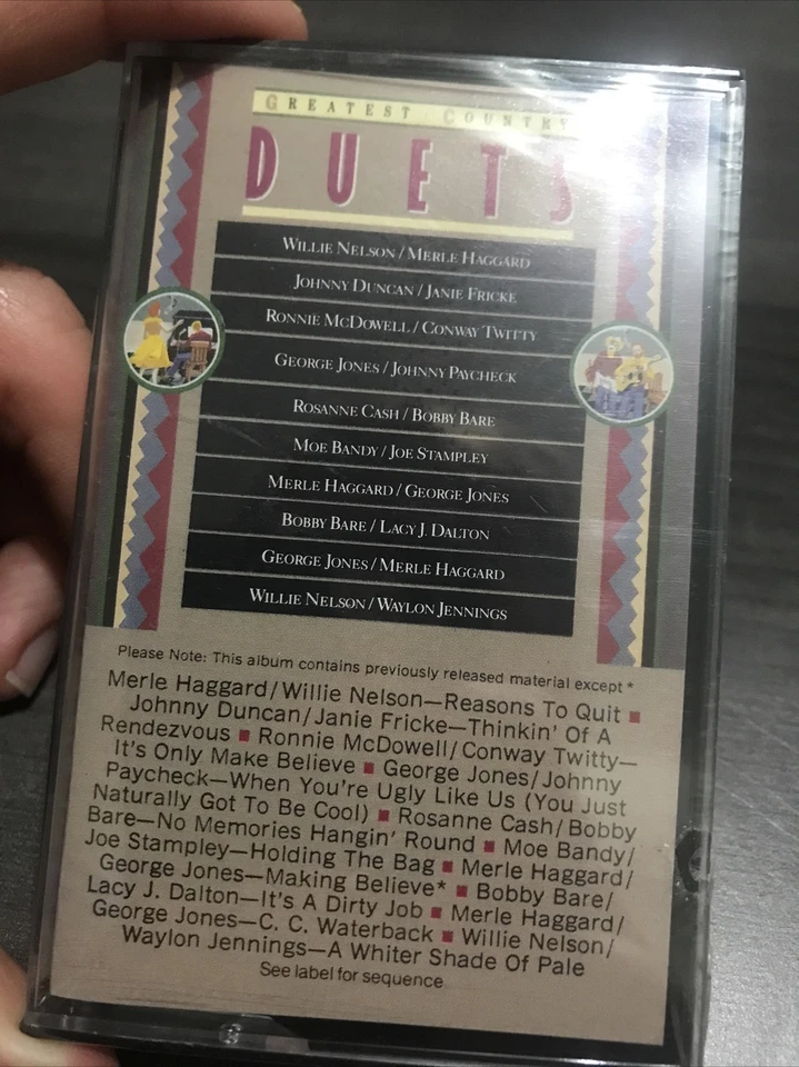Greatest Country Duets - Cassette Tape - 1984 CBS Epic Records - Country Music - Image 2 of 4