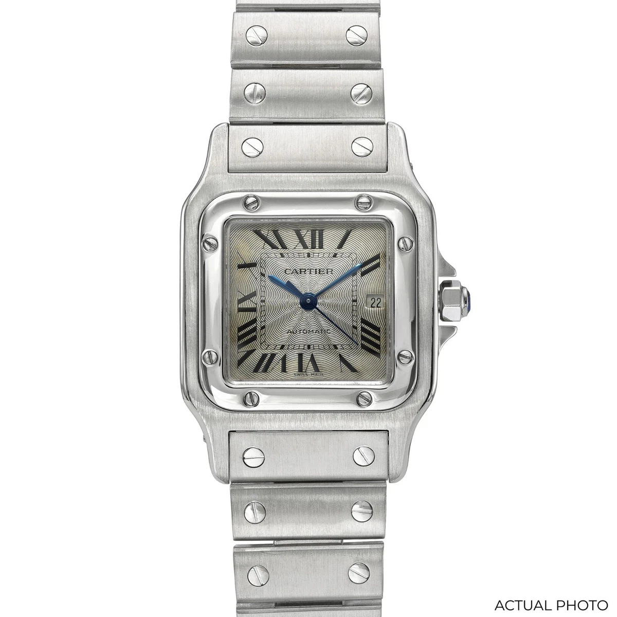 Cartier Santos Galbee 2319 Silver Roman Stainless Steel Watch 29mm
