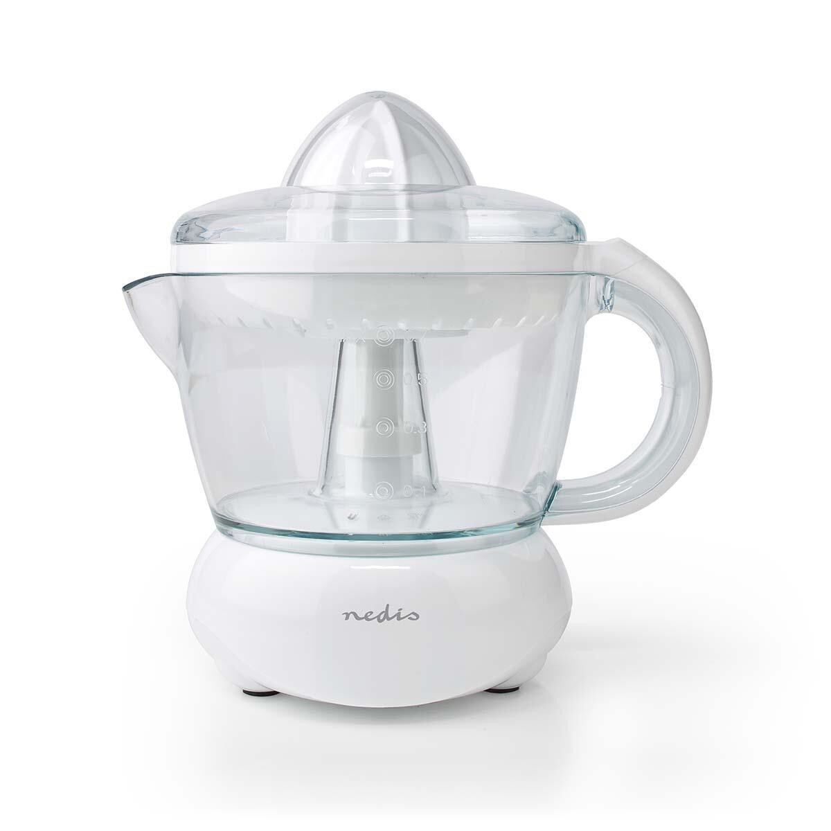Presse-agrumes électrique rotatif blanc de 0,7 litre pour extraction totale