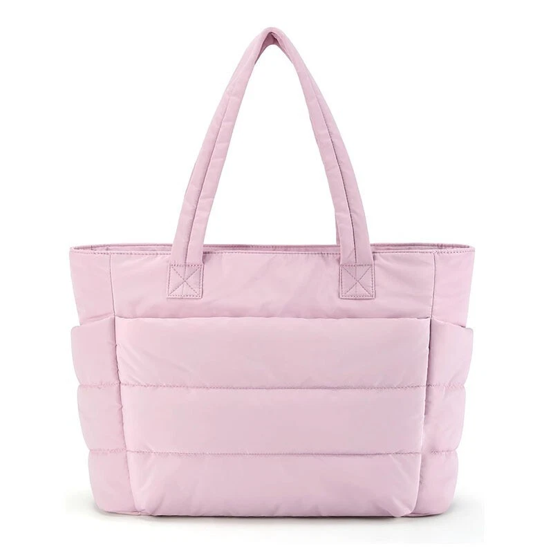 Lightweight Puffy Tote Bag for Women with Multiple Compartments
