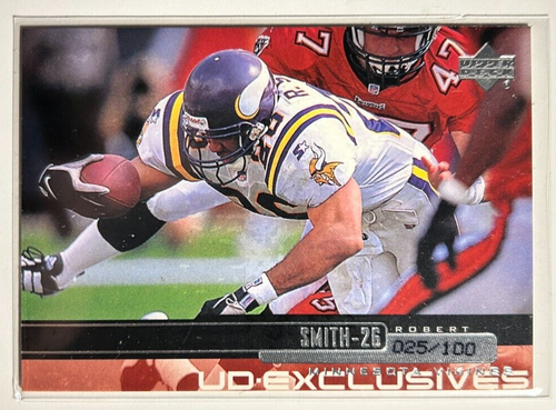 Robert Smith #/100 Upper Deck UD Exclusives 1999 Rare Parallel SP 99 Vikings 122